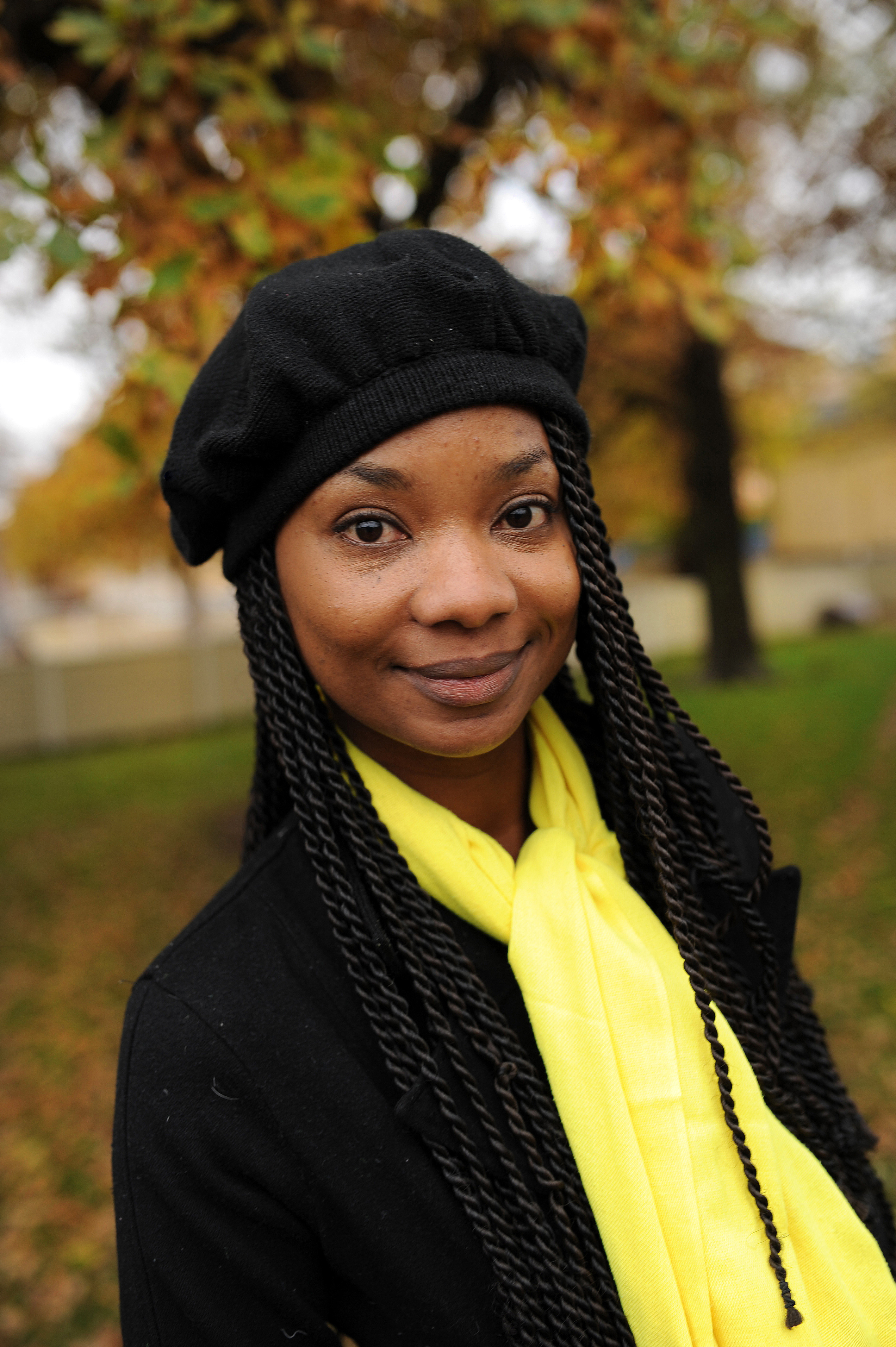 Karent Hinestroza on taistellut afrokolumbialaisten ja naisten oikeuksien puolesta opiskeluajoista lähtien. ”Toimin Chao  Racismo –verkostossa. Taistelemme syrjintää vastaan ja rohkaisemme nuoria afrokolumbialaisia uskomaan itseensä.” Kuva: Joanna Lindén-Montes