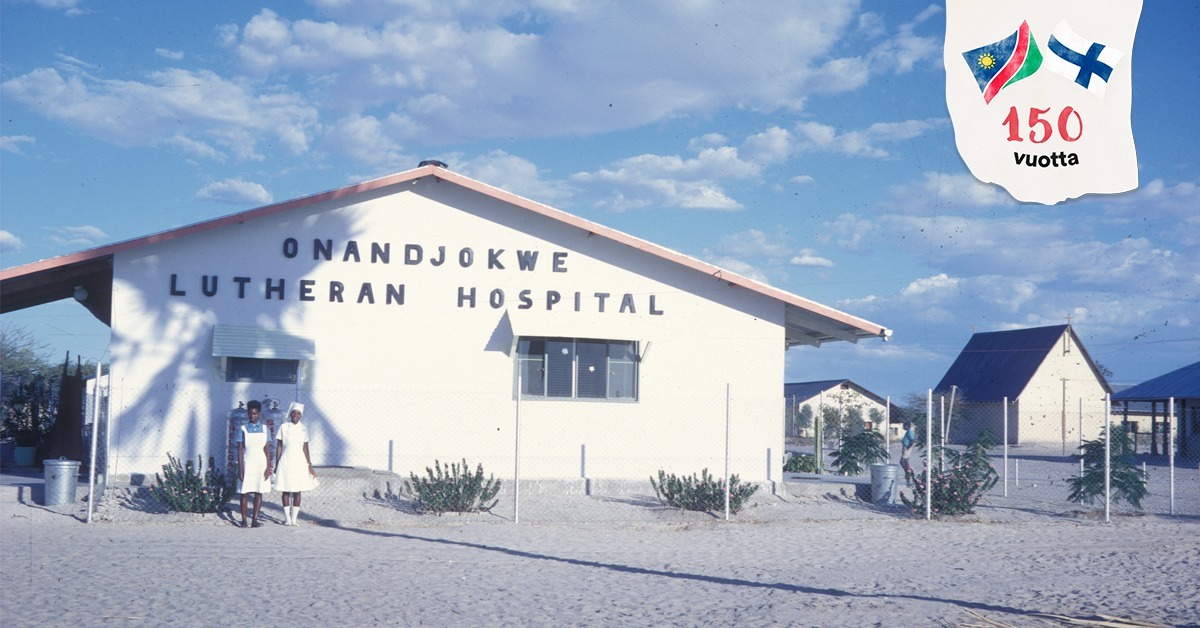 Onandjokwen sairaala perustettiin vunna 1911 Pohjois-Namibiaan.