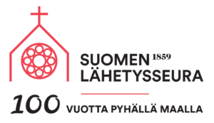 Suomen Lähetysseura 100 vuotta Pyhällä maalla -logo