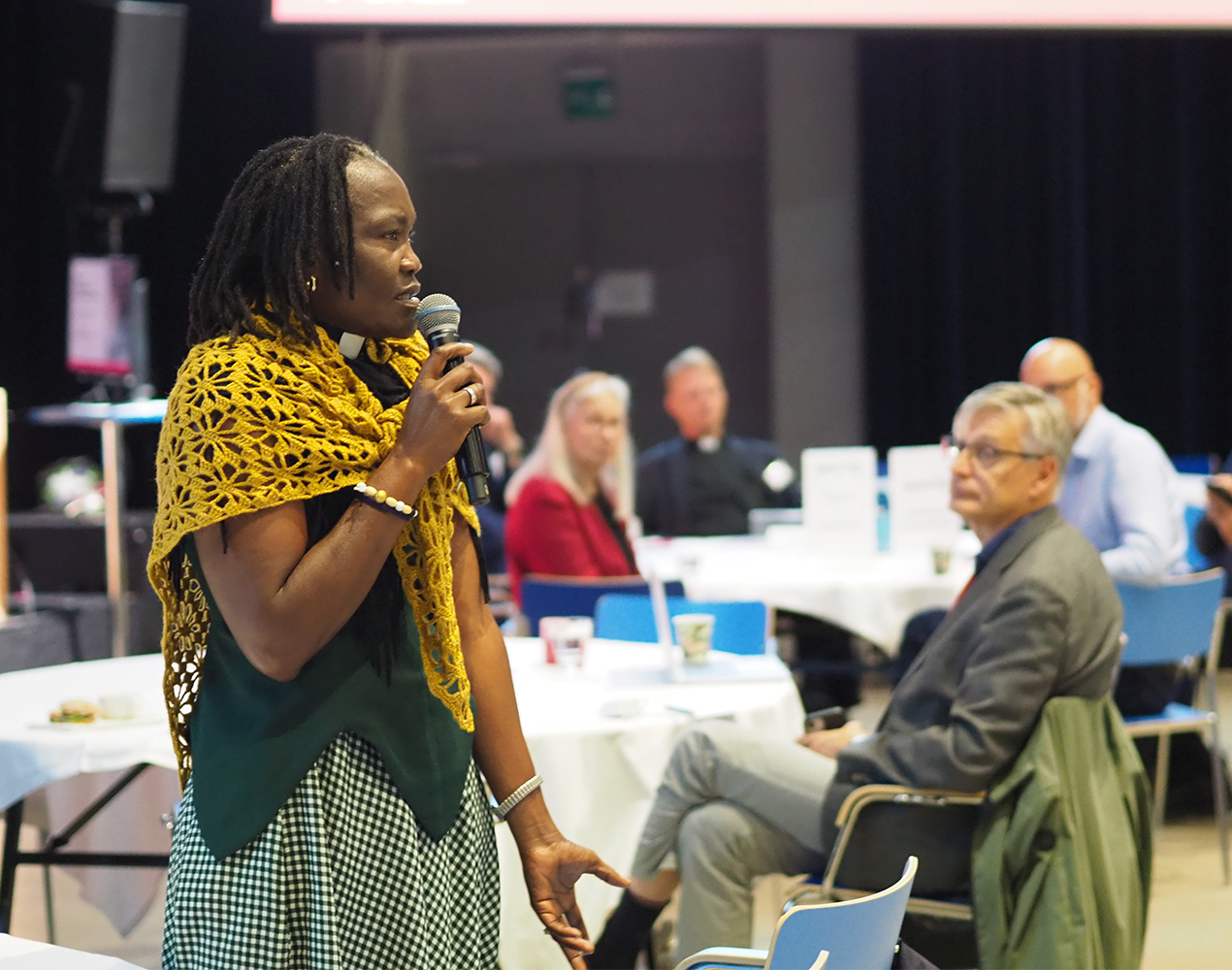 Namibian ELCIN kirkon Justina Shilongo vuosikokoustyöpajassa