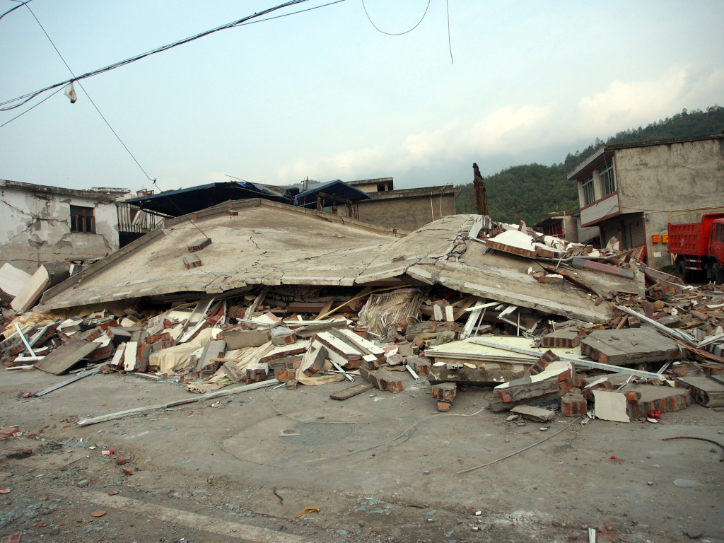Sichuanin maanjäristyksen tuhoalueen taloista 60 % arvioidaan vahingoittuneen. Kuva Amity Foundation