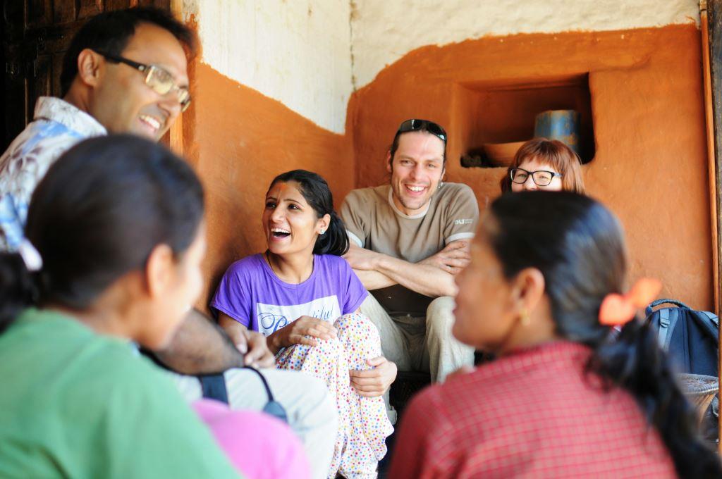 Raskasta Joulua Special -ohjelmassa kuullaan mm. JP Leppäluodon kokemuksia hänen Nepalin-matkaltaan. Kuva Jenny Rostain