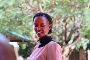 Lähetysseuran stipendiaattina opiskellut Mimii Brown Mziray toimii Nyakaton raamattuopiston rehtorina.