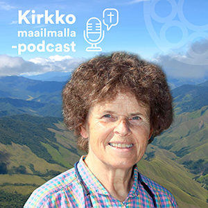 Kirkko maailmalla -podcastissa haastateltavana Katri Linnasalo.