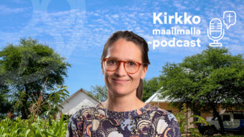 Kirkko maailmalla -podcastissa haastateltavana Anna-Kaisa Kähkölä.