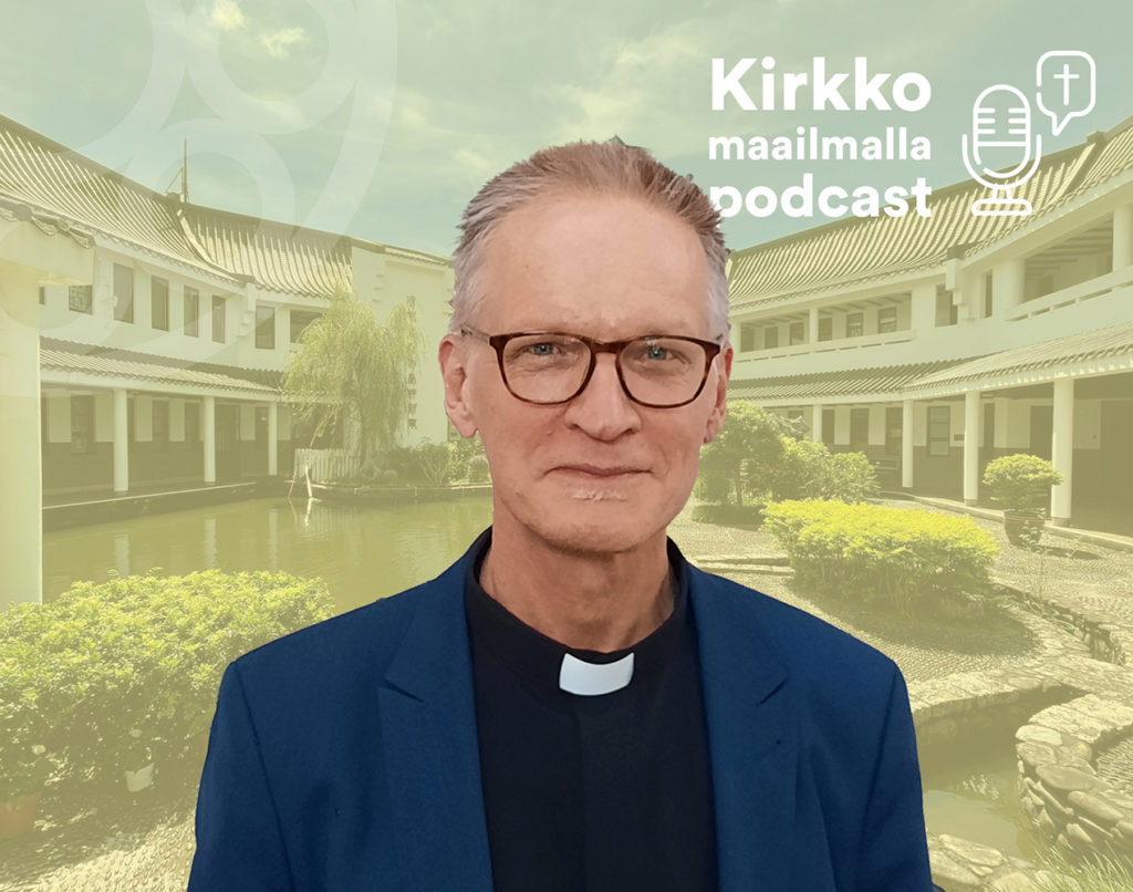 Kirkko maailmalla -podcastissa haastateltavana Jukka Helle.