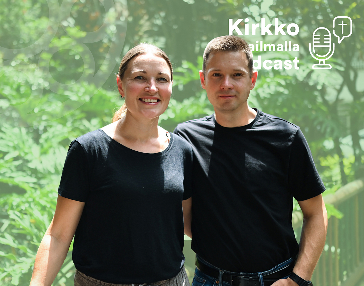 Kirkko maailmalla -ohjelmassa haastateltavina Andrey ja Christina Heikkilä.