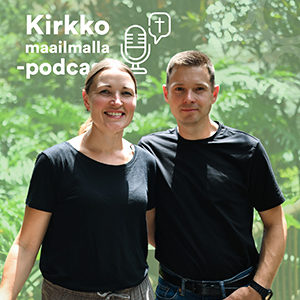 Kirkko maailmalla -ohjelmassa haastateltavina Andrey ja Christina Heikkilä.
