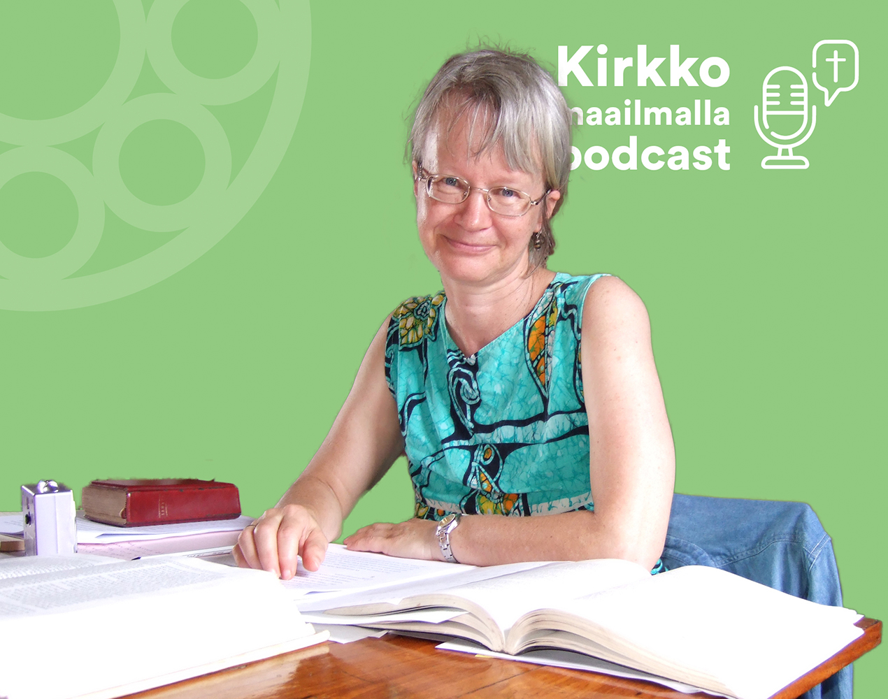 Kirkko maailmalla -podcastissa haastateltavana Hilkka Arminen.