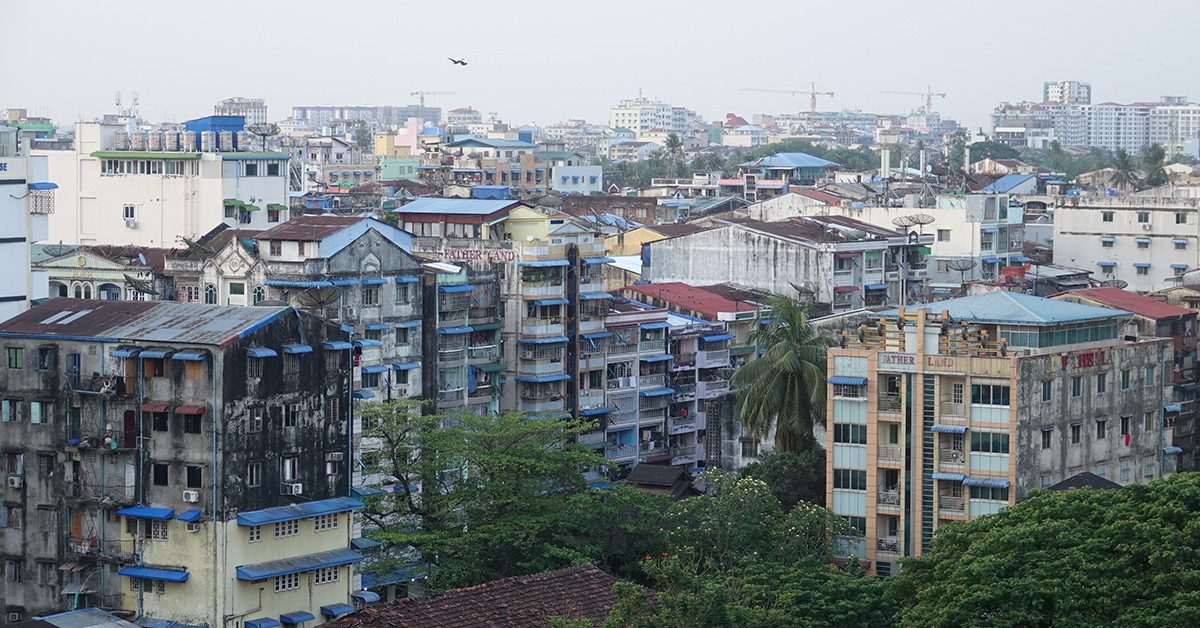 Kaupunkinäkymää Yangonista